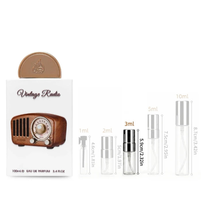 Lattafa Pride Vintage Radio 3 ML Fragrance Decant Sample