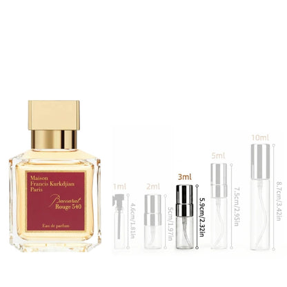 Maison Francis Kurkdjian Baccarat Rouge 540 EDP 3 ML Fragrance Decant Sample