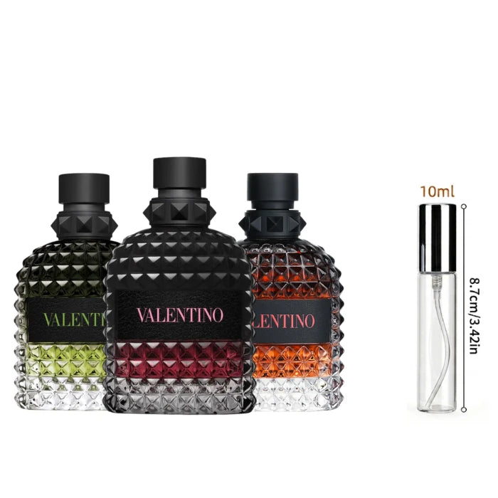 Valentino Uomo "Born in Roma" Fragrance Discovery Set 10 ML Fragrance Decant Sample